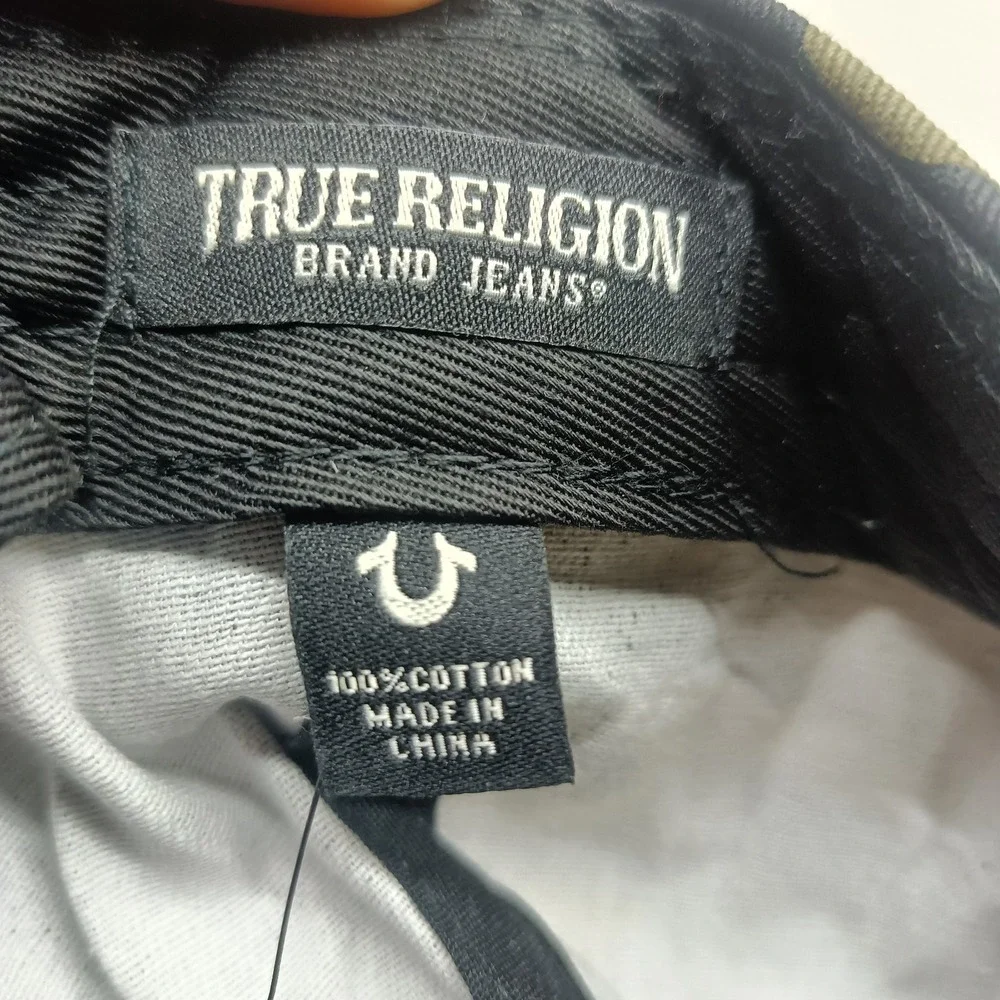 NWT True Religion Buddha Guitar Front Camo Cap Men's Adjustable‎ Snap Back